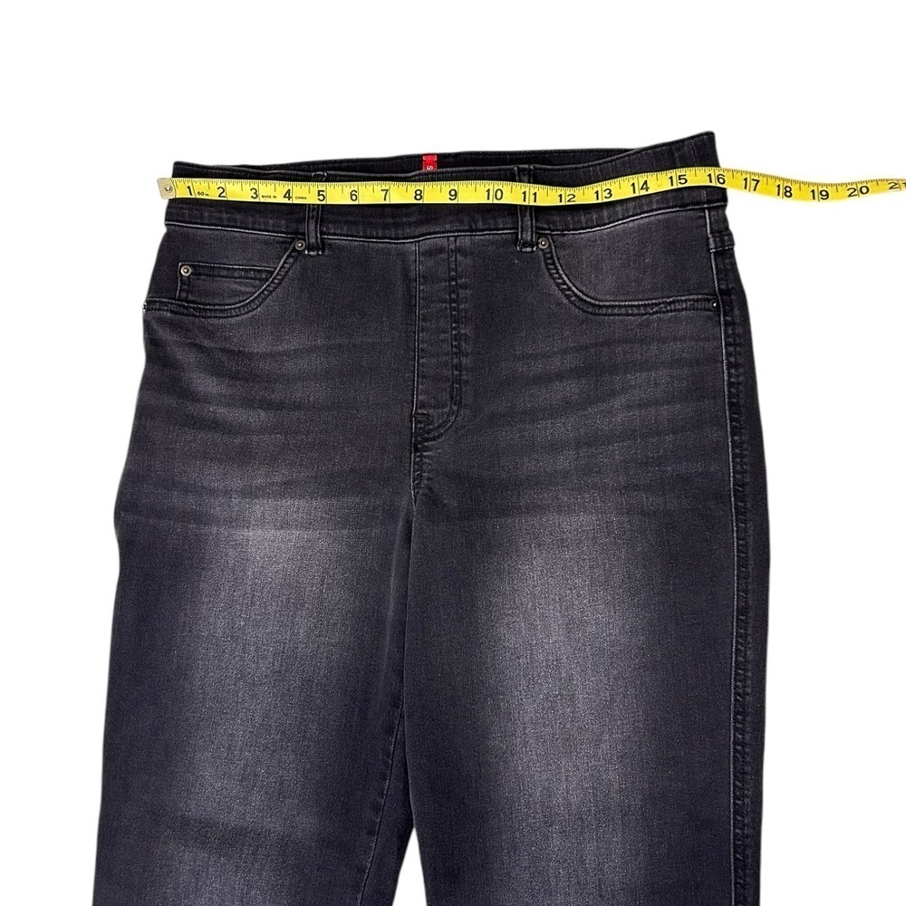 SPANX Jeans Straight Leg Vintage Black Pull On Shape Wear Size Large - Picture 3 of 11